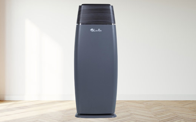 LivePure LP260 Tower True HEPA Air Purifier in Gray