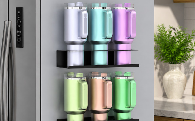 Magnetic Water Bottle Organizer 2 Pack