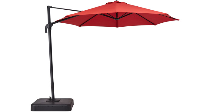Mainstays 10 Foot Patio Umbrella with Base Mainstays 10 Foot Patio Umbrella with Base