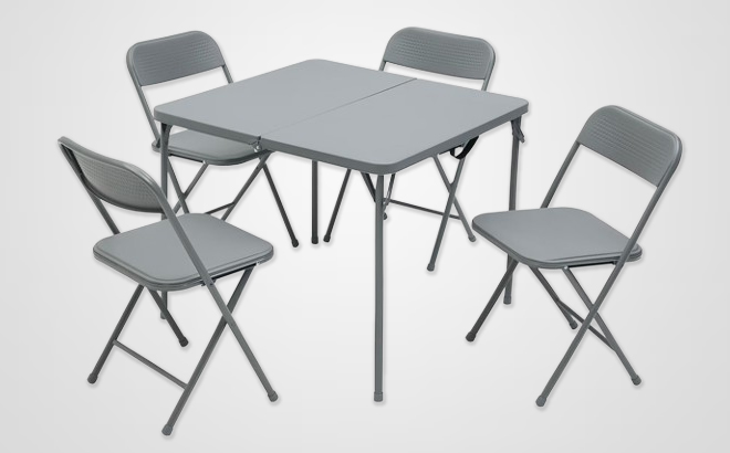 Mainstays Square Centerfold Folding Card Table and Chairs Set Mainstays Square Centerfold Folding Card Table and Chairs Set