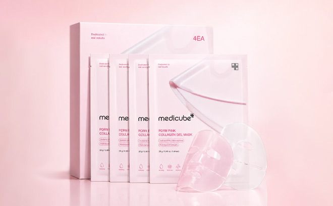 Medicube PDRN Pink Collagen Gel Mask 4 Pack Medicube PDRN Pink Collagen Gel Mask 4 Pack