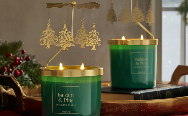 Members Mark Balsam and Pine Carousel Candles Members Mark Balsam and Pine Carousel Candles