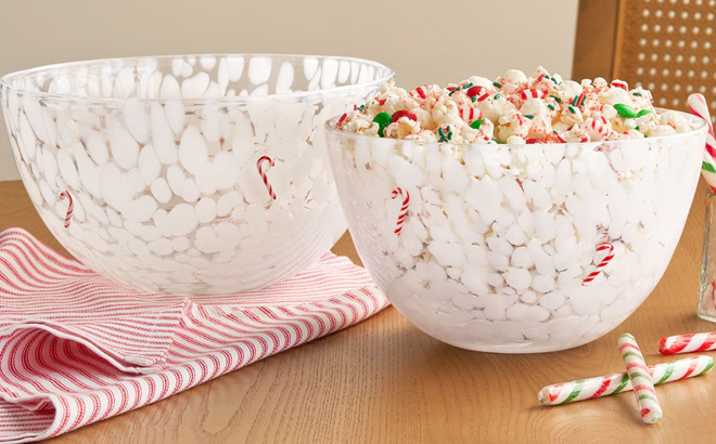 Members Mark Holiday Icon Glass Serving Bowls