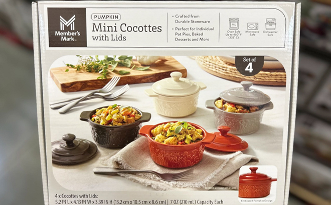 Members Mark Mini Cocottes 4 Piece Set Members Mark Mini Cocottes 4 Piece Set