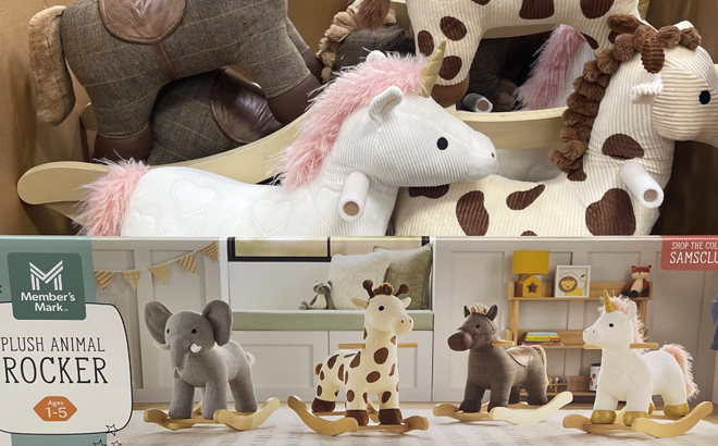 Members Mark Plush Animal Rocker Members Mark Plush Animal Rocker