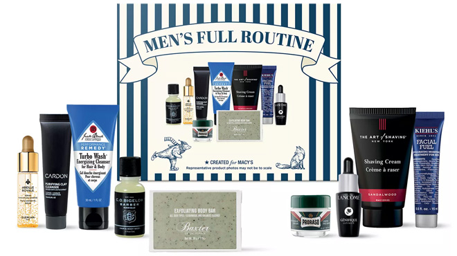 Mens 9 Piece Full Routine Set Mens 9 Piece Full Routine Set