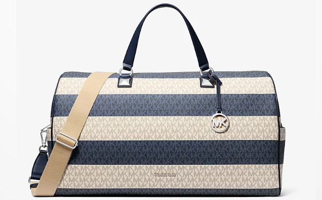 Michael Kors Grayson Extra Large Striped Weekender Bags Michael Kors Grayson Extra Large Striped Weekender Bags