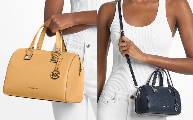 Michael Kors Grayson Medium Pebbled Leather Duffel Bag Michael Kors Grayson Medium Pebbled Leather Duffel Bag