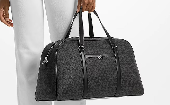 Michael Kors Jet Set Travel Extra Large Signature Logo Weekender Bag