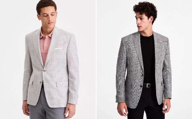 Michael Kors Mens Classic Fit Linen Blend Blazer Michael Kors Mens Classic Fit Linen Blend Blazer