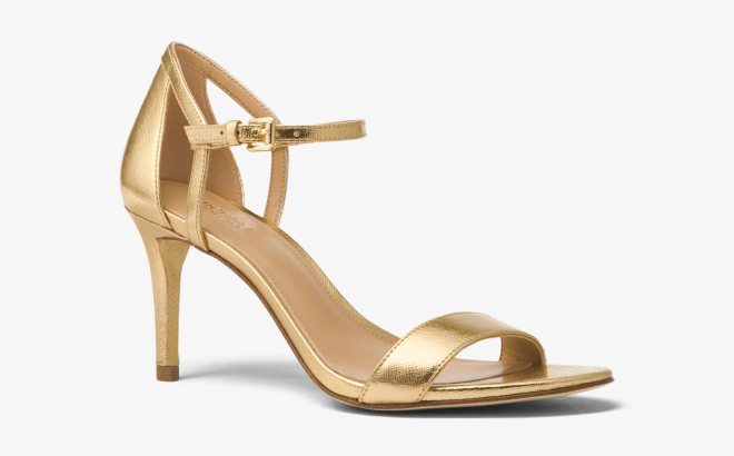 Michael Kors Outlet Simone Metallic Sandals Michael Kors Outlet Simone Metallic Sandals