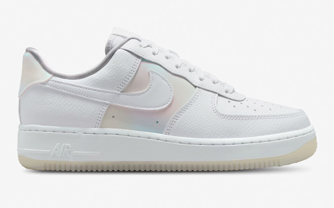 Nike Air Force 1 07 Fashion Womens Shoe on the Gray Background