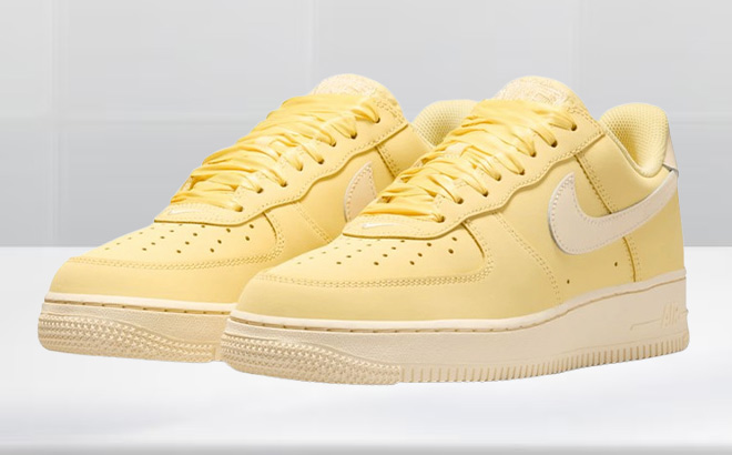 Nike Air Force One Retro Womens Shoes on the Table