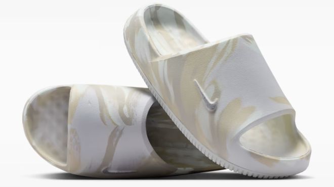 Nike Calm Womens Marbled Slides