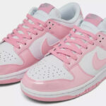 Nike Dunk Low SE Womens Casual Shoes in Pink Rise