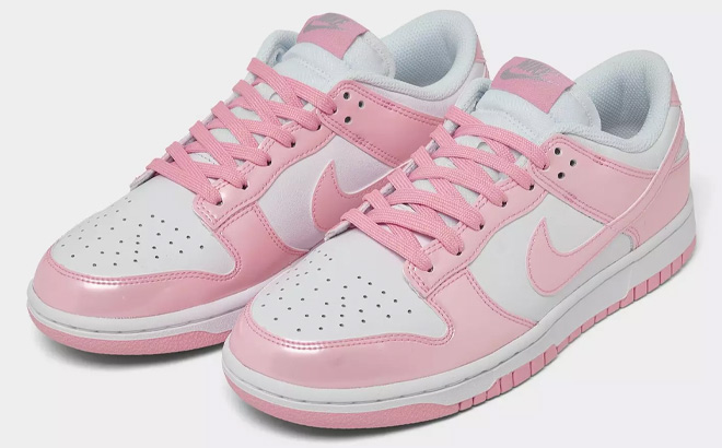 Nike Dunk Low SE Womens Casual Shoes in Pink Rise