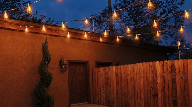 OHLUX Bistro String Lights Outdoor 60FT Deck Lights OHLUX Bistro String Lights Outdoor 60FT Deck Lights