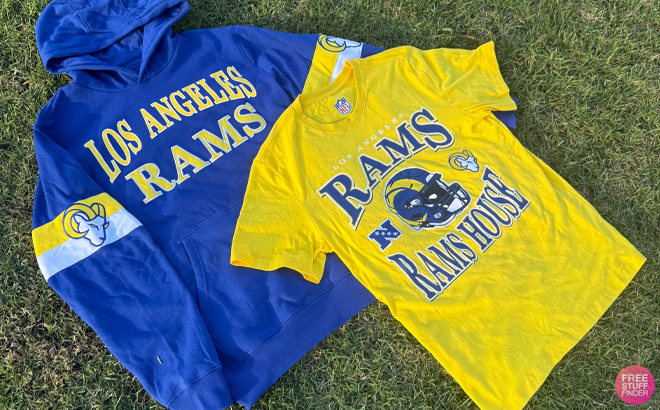 Officially Licensed NFL T Shirt and Pullover Hooded Sweatshirt