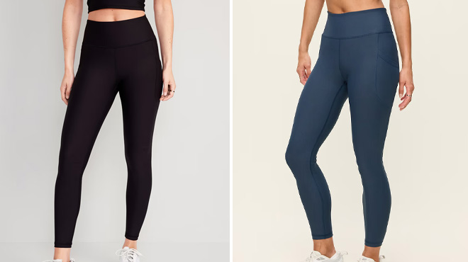 Old Navy Womens High Waisted PowerSoft Pocket Leggings