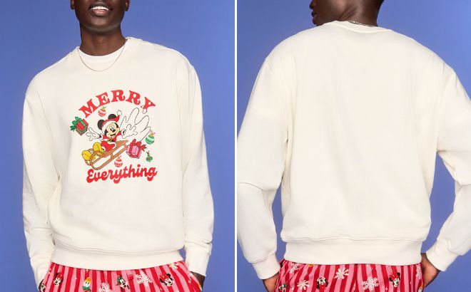 Old Navy x Disney Mens Mickey Mouse Oversized Crew Sweatshirt Old Navy x Disney Mens Mickey Mouse Oversized Crew Sweatshirt