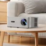 Oscal PV800 Pro Google TV Projector on the Table