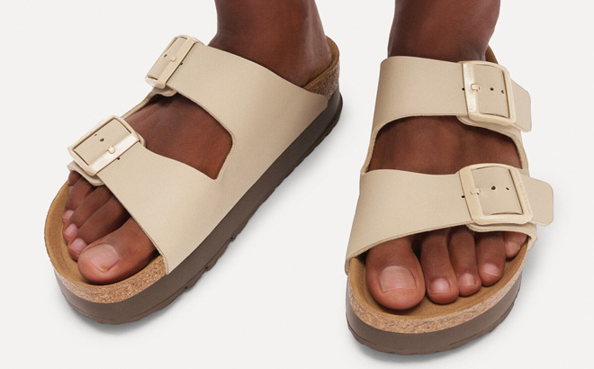 Papillio by Birkenstock Arizona Flex Platform Womens Slide Sandals Papillio by Birkenstock Arizona Flex Platform Womens Slide Sandals