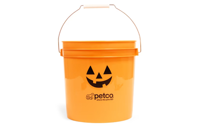 Petco Halloween Pumpkin Bucket with Lid Orange 2 Gallons Petco Halloween Pumpkin Bucket with Lid Orange 2 Gallons