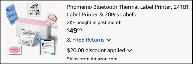 Phomemo Bluetooth Thermal Label Printer Checkout Phomemo Bluetooth Thermal Label Printer Checkout