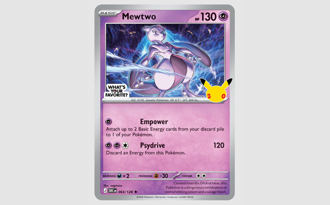 Pokemon Mewtwo Promo Card Pokemon Mewtwo Promo Card