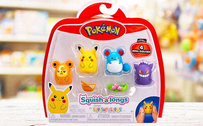 Pokemon Squish a Longs Mini Squish 4 Pack Pokemon Squish a Longs Mini Squish 4 Pack