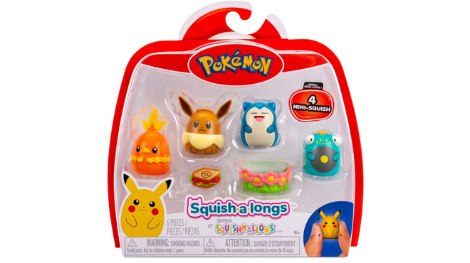 Pokemon Squish a Longs Mini Squish 4 Packs Pokemon Squish a Longs Mini Squish 4 Packs