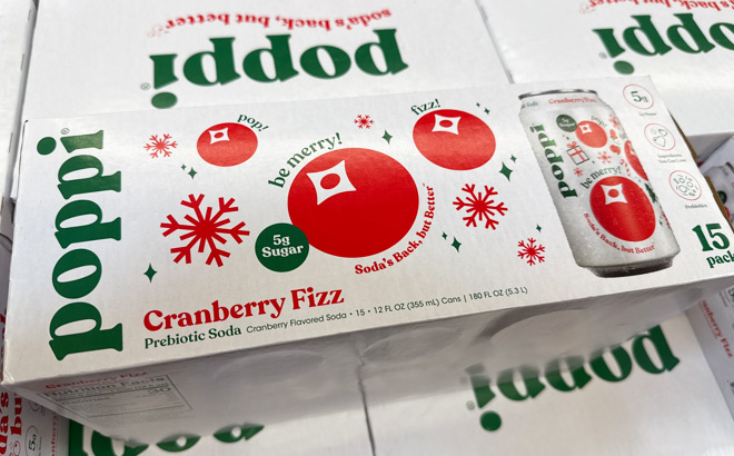 Poppi Prebiotic Soda Cranberry Fizz 15 Pack Poppi Prebiotic Soda Cranberry Fizz 15 Pack
