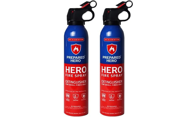 Prepared Hero Set of 2 Fire Spray Single Use Cannisters