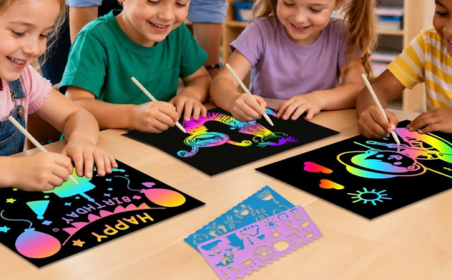 Rainbow Scratch Paper Set Rainbow Scratch Paper Set