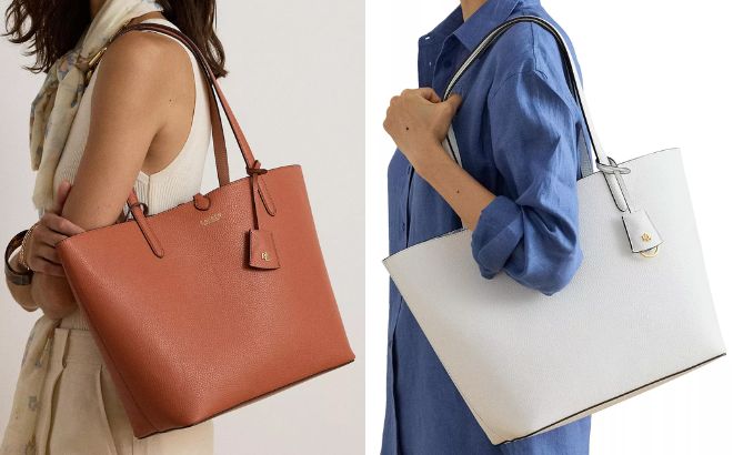 Ralph Lauren Faux Leather Reversible Extra Large Tote Bag Ralph Lauren Faux Leather Reversible Extra Large Tote Bag