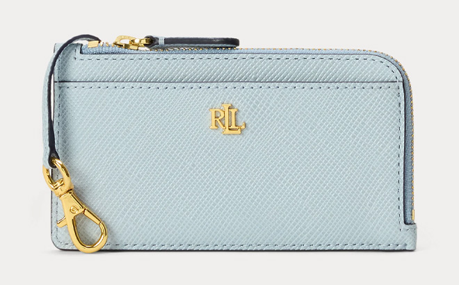Ralph Lauren Textured Leather L Zip Card Case Ralph Lauren Textured Leather L Zip Card Case