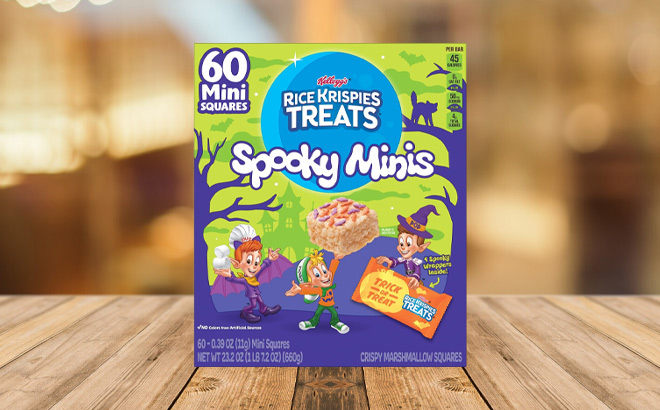 Rice Krispies Treats Mini Crispy Marshmallow Squares 60 Bars on the Table Rice Krispies Treats Mini Crispy Marshmallow Squares 60 Bars on the Table