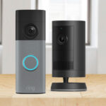 Ring Battery Doorbell with Outdoor Camera Plus on the Table