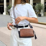 Roulens Small Triple Zip Crossbody Bag