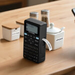 SUPVAN Keyboard Bluetooth Label Maker on a Table