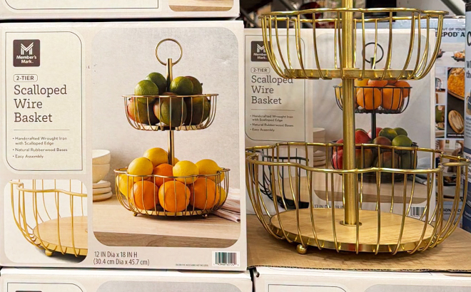 Scalloped Wire Basket Scalloped Wire Basket
