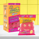 Scrub Mommy Essentials Scrubber Sponge 10 Count on the Table