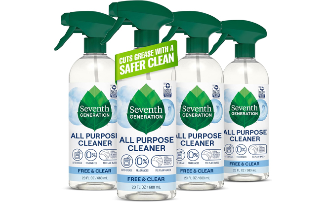Seventh Generation All Purpose Cleaner Free Clear 23 oz 4 Pack Seventh Generation All Purpose Cleaner Free Clear 23 oz 4 Pack