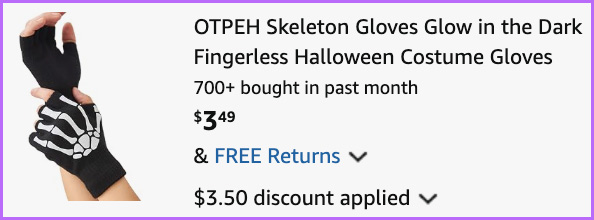 Skeleton Gloves at Checkout Skeleton Gloves at Checkout