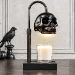 Skull Candle Warmer Lamp on the Table