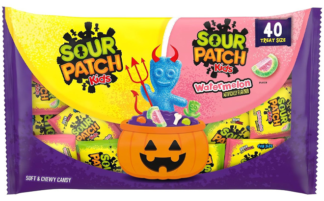 Sour Patch Soft Chewy Gummy Halloween Candy Variety Pack 40 Count Sour Patch Soft Chewy Gummy Halloween Candy Variety Pack 40 Count