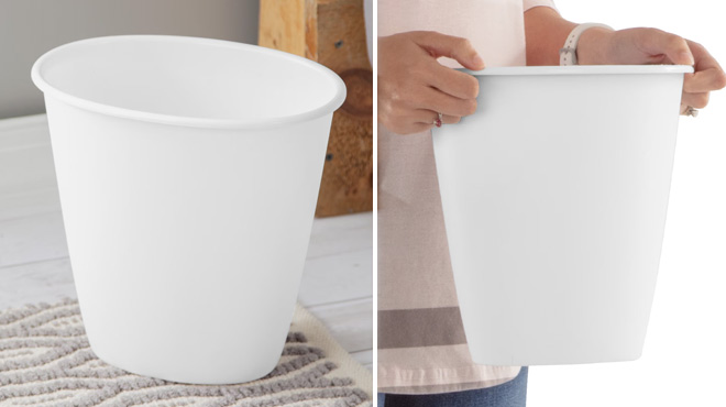 Sterilite 1 5 Gal Small Bathroom Plastic Trash Can