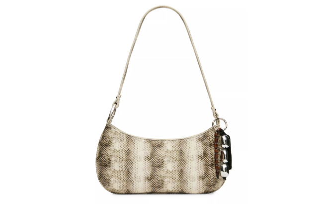 Steve Madden Sabine Pebbled and Tassled Small Shoulder Handbag