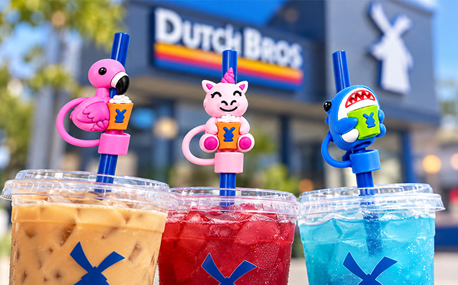 Straw Toppers with Purchase at Dutch Bros