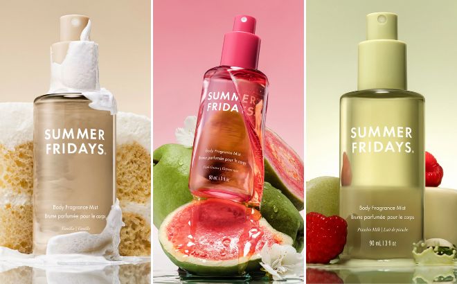 Summer Fridays Body Fragrance Mist in Three Scents